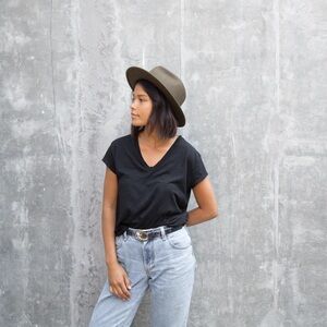 Yellow 108 Olive Green Luke Felt Fedora